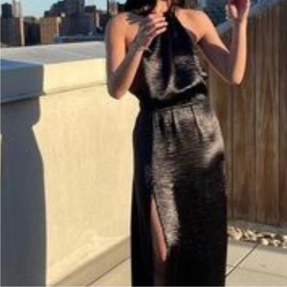 Vaness Mooney slip halter dress
